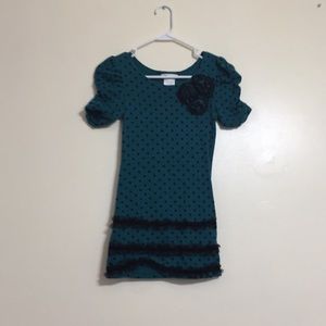 A Green Polka Dotted Dress